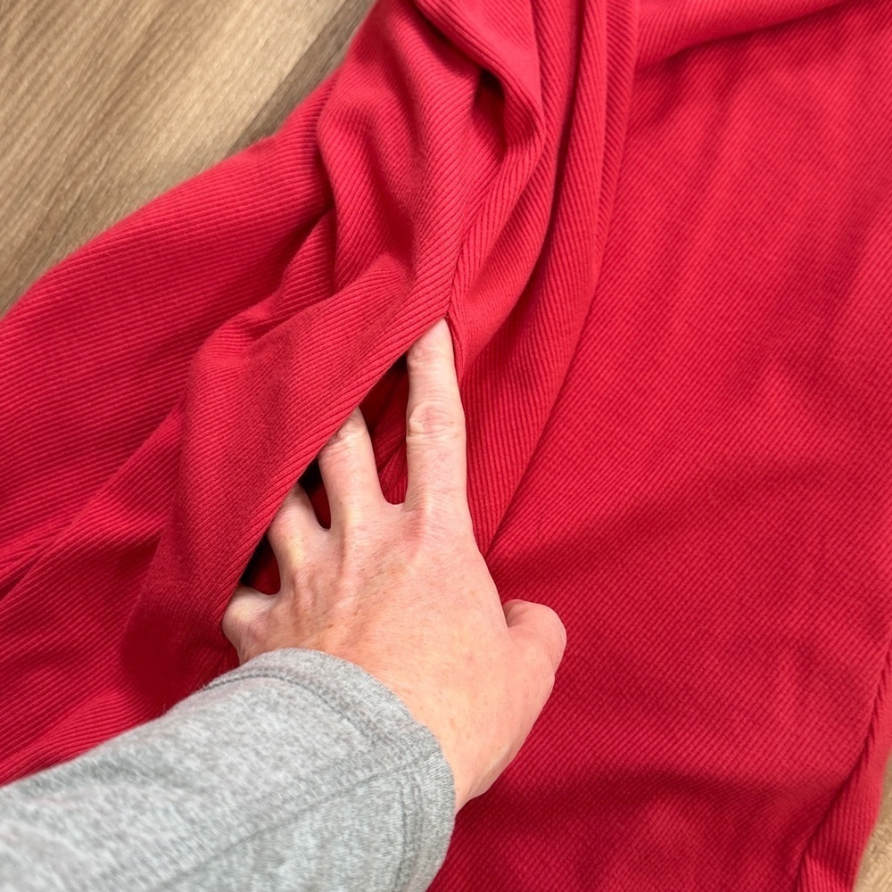NWT Torrid Mini Rib Trapeze Dress American Beauty Red Swing Knee Length Size 3X - Picture 11 of 13